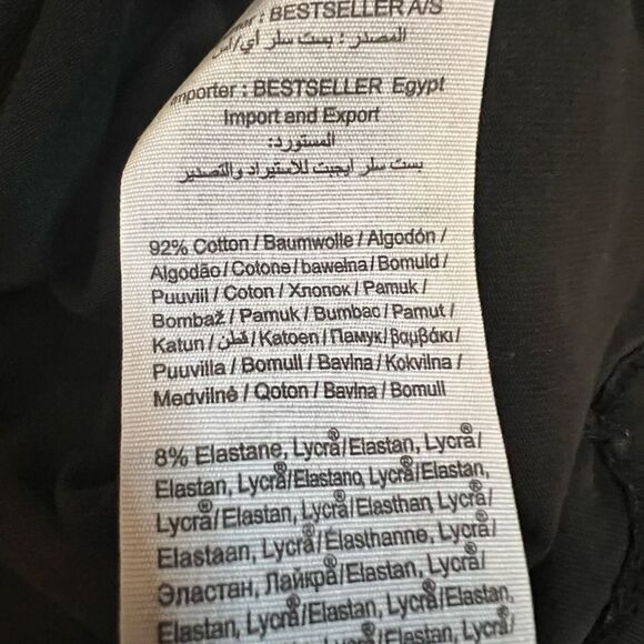 JACK & JONES Black Crew Neck Stretch Short Sleeve Tee Shirt M - Picture 6 of 8